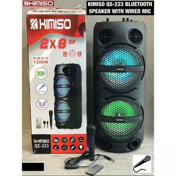 Kimiso QS-223 Bluetooth Speaker with Wired Mic