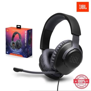 JBL Quantum 100 Wired Over-Ear Gaming Headphone with Detachable Mic